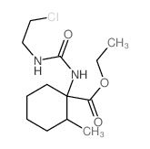 ethyl 1-(2-chloroethylcarbamoylamino)-2-methyl-cyclohexane-1-carboxylate Structure