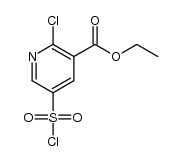 ethyl 2-chloro-5-(chlorosulfonyl)nicotinate Structure
