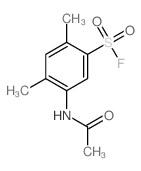Benzenesulfonylfluoride, 5-(acetylamino)-2,4-dimethyl-结构式