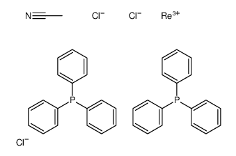 (乙腈)三氯双(三苯基膦)铼(III)结构式