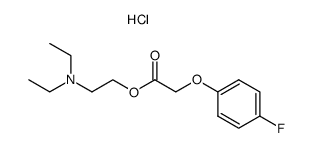 2-diethylaminoethyl 2-(4-fluorophenoxy)acetate hydrochloride Structure