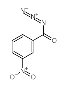 3-硝基苯甲酰基叠氮化物结构式