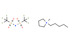1-甲基-1-戊基吡咯烷鎓双(三氟甲磺酰基)亚胺结构式