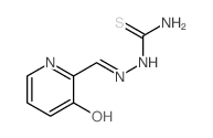 Hydrazinecarbothioamide,2-[(3-hydroxy-2-pyridinyl)methylene]- Structure