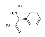 (S)-α-amino-α-phenylacetic acid hydrochloride结构式