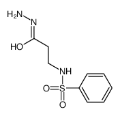 N-(3-hydrazinyl-3-oxopropyl)benzenesulfonamide结构式