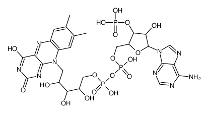 [[5-(6-aminopurin-9-yl)-4-hydroxy-3-phosphonooxyoxolan-2-yl]methoxy-hydroxyphosphoryl] [5-(7,8-dimethyl-2,4-dioxobenzo[g]pteridin-10-yl)-2,3,4-trihydroxypentyl] hydrogen phosphate结构式