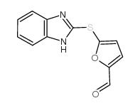 5-(1H-苯并咪唑-2-基磺酰基)-呋喃-2-甲醛结构式
