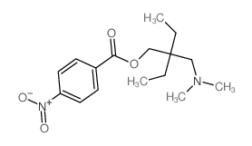 [2-(dimethylaminomethyl)-2-ethyl-butyl] 4-nitrobenzoate Structure