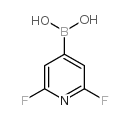 2,6-二氟吡啶-4-硼酸结构式
