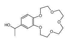 1-(2,3,5,6,8,9,11,12-octahydrobenzo[b][1,4,7,10,13]pentaoxacyclopentadecin-15-yl)ethan-1-ol结构式
