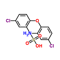 2-氨基-4,4'-二氯二苯醚-2'-磺酸结构式