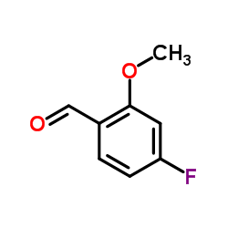 4-Fluoro-2-methoxybenzaldehyde Structure