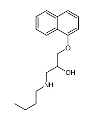 1-(Butylamino)-3-(1-naphthyloxy)-2-propanol Structure