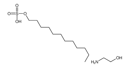 硫酸单十二烷酯与2-氨基乙醇的化合物结构式