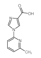 1-(6-methylpyridin-2-yl)imidazole-4-carboxylic acid Structure