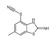 Thiocyanic acid, 2-amino-6-methyl-4-benzothiazolyl ester (9CI)结构式