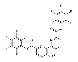 bis(perfluorophenyl) 1,10-phenanthroline-2,9-dicarboxylate Structure