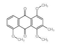 1,4,8-trimethoxy-2-methyl-anthracene-9,10-dione Structure