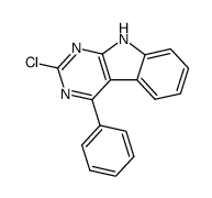 2-chloro-4-phenyl-9H-pyrimido[4,5-b]indole Structure