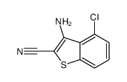 3-Amino-4-chloro-1-benzothiophene-2-carbonitrile Structure