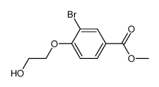 2-(2-bromo-4-carboxylic acid methyl ester phenoxy)ethanol结构式