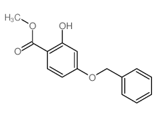 Benzoic acid,2-hydroxy-4-(phenylmethoxy)-, methyl ester Structure