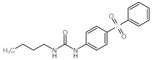 Urea,N-butyl-N'-[4-(phenylsulfonyl)phenyl]- Structure