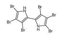 3,3',4,4',5,5'-Hexabromo-2,2'-bi[1H-pyrrole]结构式