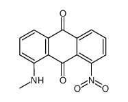 1-Methylamino-8-nitro-9,10-anthraquinone结构式