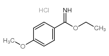4-甲氧基苯基亚氨酸乙酯盐酸盐结构式