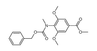 2,6-dimethoxy-4-(methoxy-carbonyl)-N-methyl-carbanilic acid benzyl ester Structure