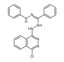 N'-(4-chloro-phthalazin-1-yl)-benzohydrazonic acid N'-phenyl-hydrazide Structure