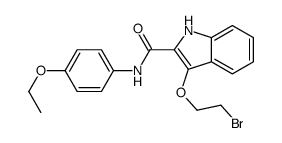 3-(2-bromoethoxy)-N-(4-ethoxyphenyl)-1H-indole-2-carboxamide Structure