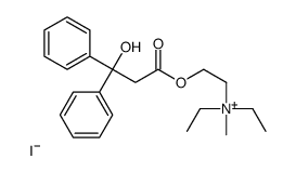 diethyl-[2-(3-hydroxy-3,3-diphenylpropanoyl)oxyethyl]-methylazanium,iodide结构式