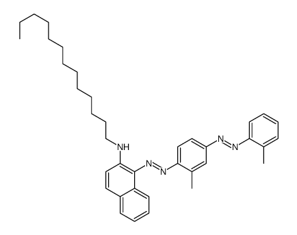 1-[[2-methyl-4-[(2-methylphenyl)azo]phenyl]azo]-N-tridecylnaphthalen-2-amine结构式