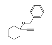 [[(1-ethynylcyclohexyl)oxy]methyl]-benzene Structure