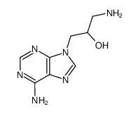 9-(3-amino-2-hydroxypropyl)adenine Structure