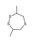 3,7-dimethyl-1,2,5-trithiepane结构式