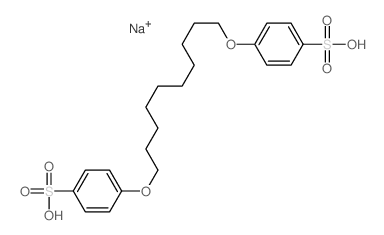 Benzenesulfonic acid,4,4'-[1,10-decanediylbis(oxy)]bis-, disodium salt (9CI) Structure