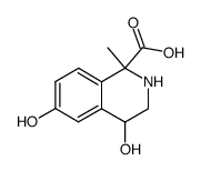 4,6-dihydroxy-1-methyl-1,2,3,4-tetrahydro-isoquinoline-1-carboxylic acid结构式