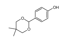 4-(5,5-dimethyl-[1,3]dioxan-2-yl)-phenol结构式