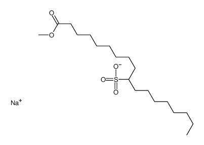 sodium 1-methyl 10-sulphooctadecanoate Structure