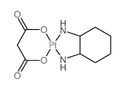 (2-azanidylcyclohexyl)azanide; platinum(+2) cation; propanedioic acid Structure