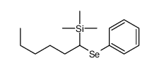 trimethyl(1-phenylselanylhexyl)silane结构式