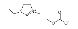 1-ethyl-2,3-dimethylimidazol-3-ium,methyl carbonate structure