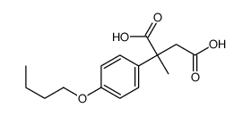 2-(4-butoxyphenyl)-2-methylbutanedioic acid Structure