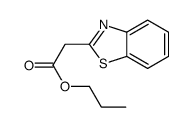 2-(苯并[d]噻唑-2-基)乙酸丙酯结构式