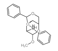 a-D-Mannopyranoside, methyl2-deoxy-2-(phenylamino)-4,6-O-(phenylmethylene)- Structure