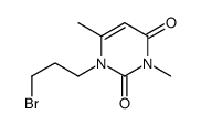 1-(3-bromopropyl)-3,6-dimethylpyrimidine-2,4-dione Structure